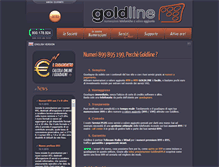 Tablet Screenshot of goldline899.it